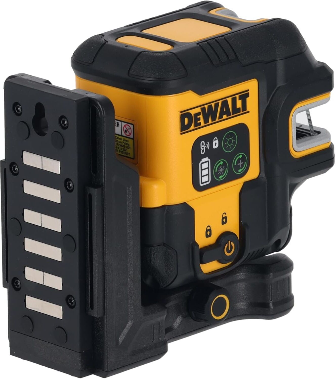 DEWALT USB Cross Line + 5 Spot Green Beam Laser – Model DCLE14251GB-XJ