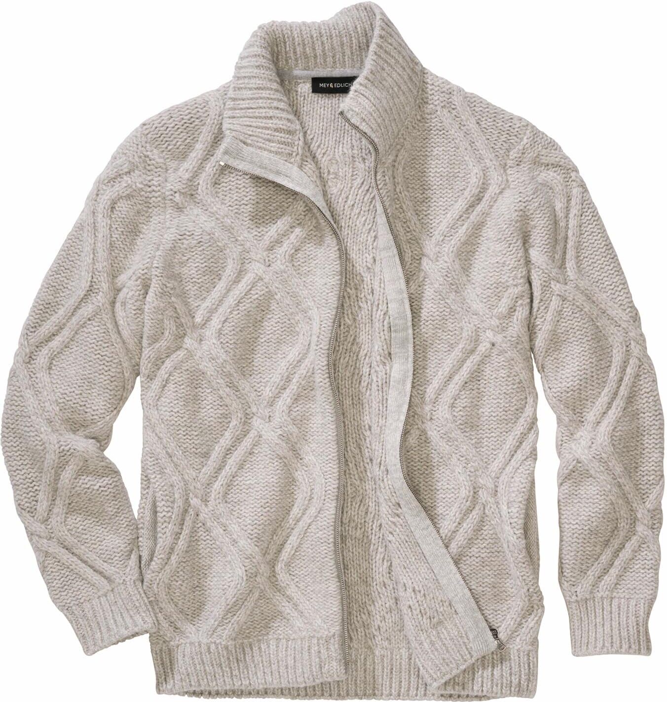Mey & Edlich Hochspannung-Cardigan Grau 48