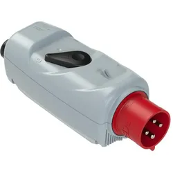 PCE 54024530 CEE-Stecker mit Schalter (EIN-AUS) 32A 4p 6h IP44
