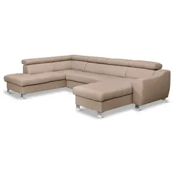 Wohnlandschaft Aspen Leder Eisgrau