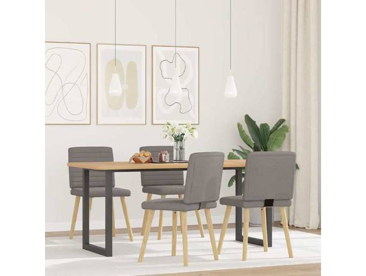 SALE 2026 Chaises à manger - lot de 4 - Chaises de Salon - taupe tissu 45x54x86cm 33.2 Kg 4106449