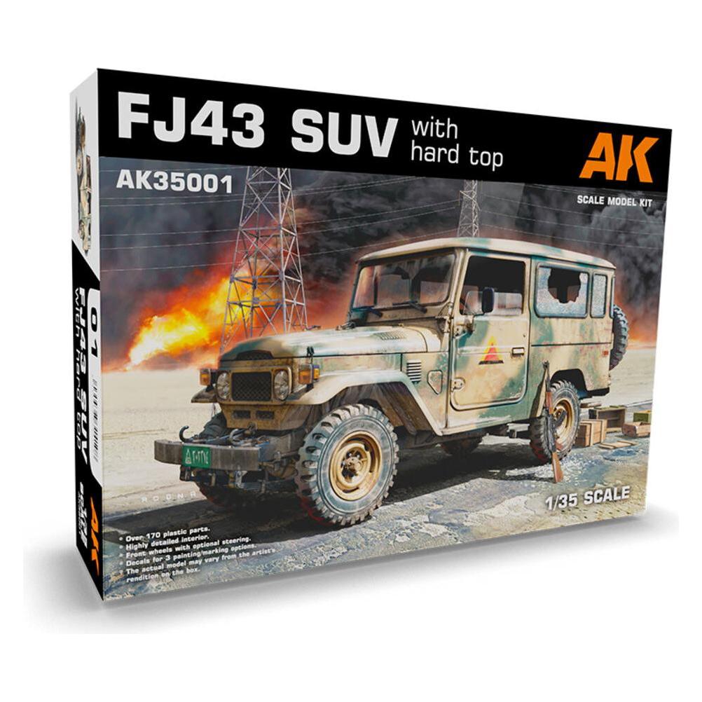 AK Interactive 35001 FJ43 SUV w/Hard Top 1:35 Plastic Model Kit (AK35001)