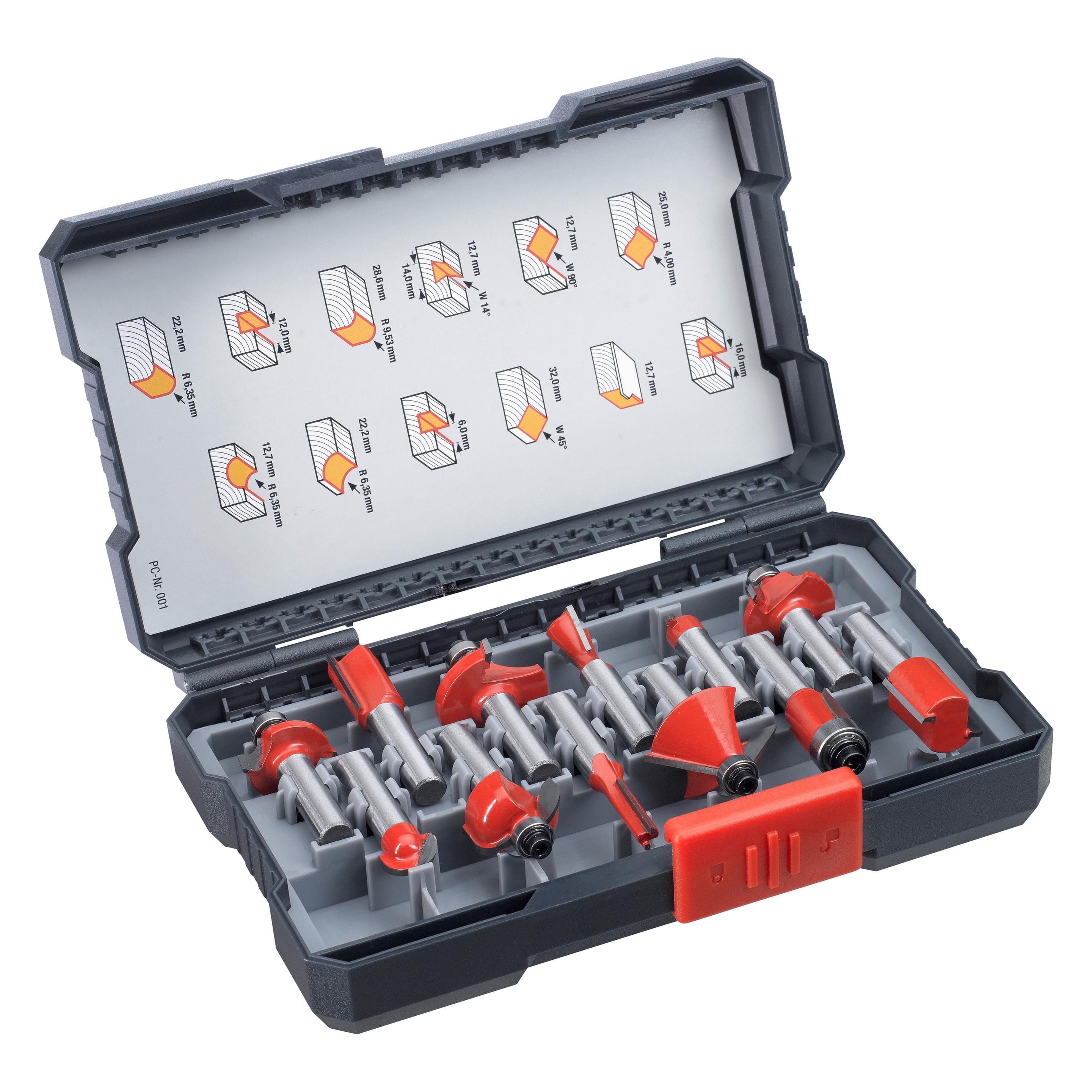 kwb FRÄSERSATZ HM 8 MM 12 TLG. L BOX (757295)