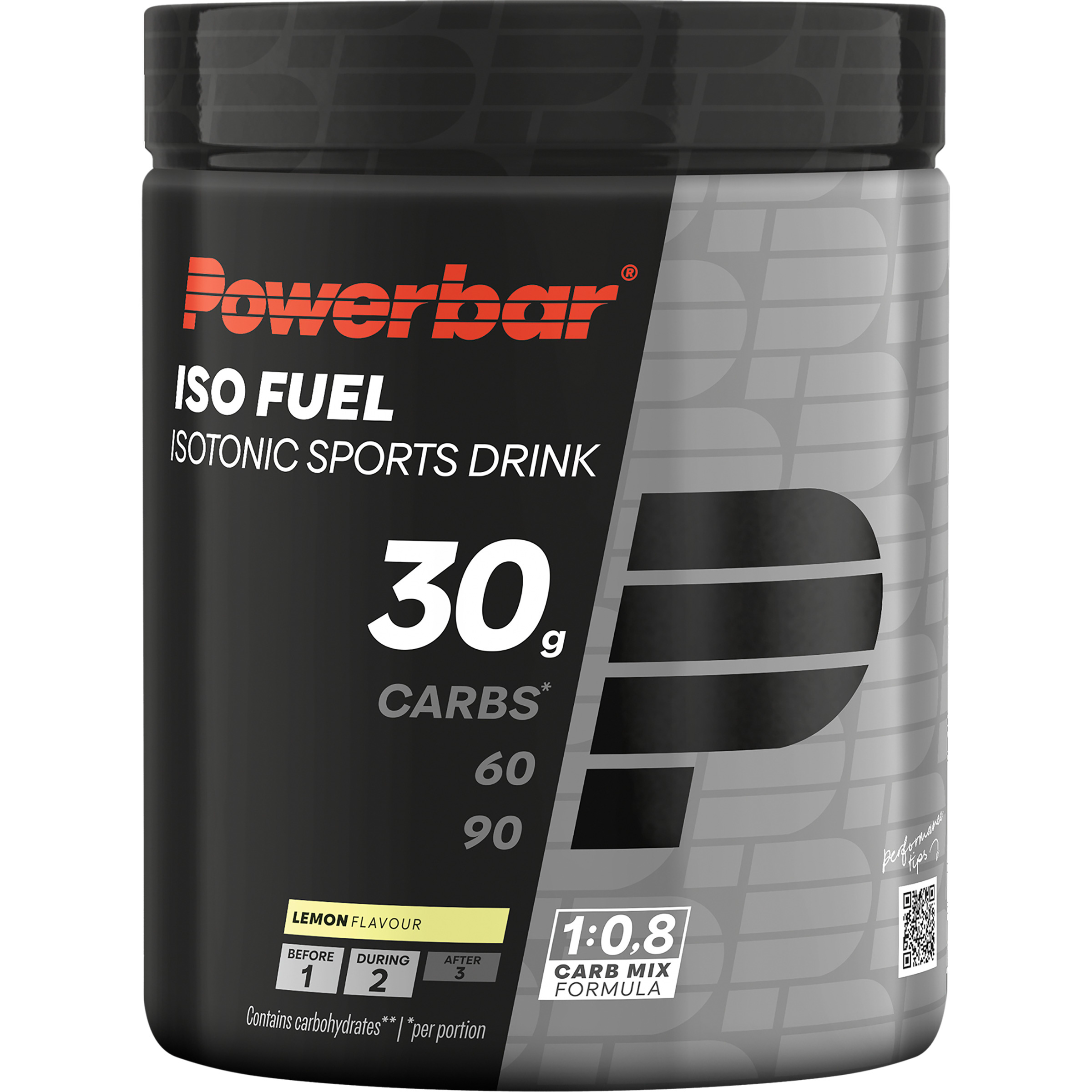 PowerBar Fuel Isotonic 30 Getränkepulver Getränkepulver schwarz Größe 608g