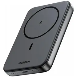 Ugreen Magnetische Powerbank (10000 mAh, 20 W, 37 Wh), Powerbank, Grau