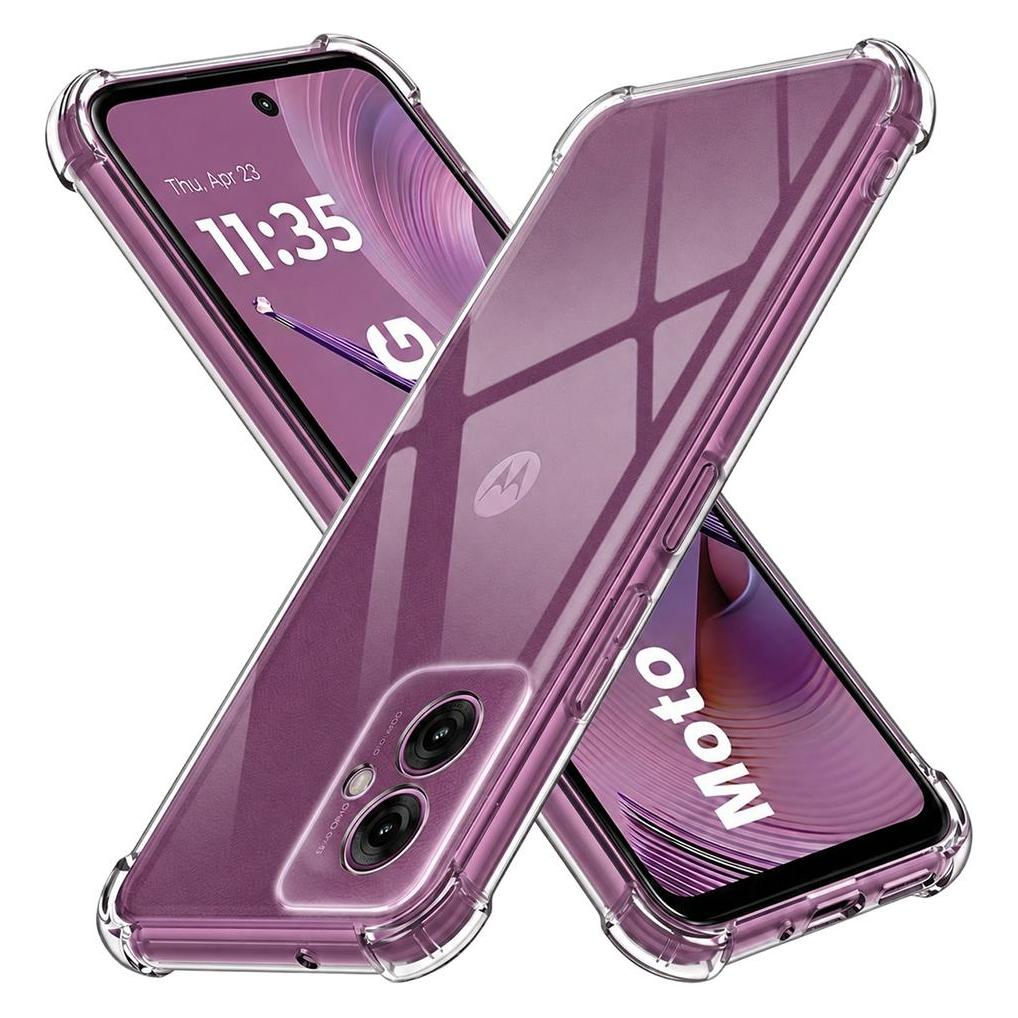 Techsuit - Shockproof Clear Silicone - Motorola Moto G55 - Clear (Motorola Moto G55) (56362136)
