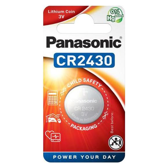 Panasonic Lithium Power CR2430 (1 Stk., CR2430, 285 mAh) (CR-2430L/1BP)