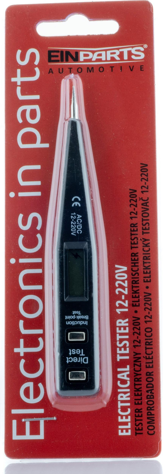 EinParts Automotive Spanningszoeker met LCD-display voor spanningen tot 12220V
