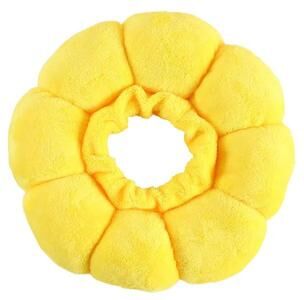 Inspire Select Sunflower Pet Recovery Collar Adjustable Soft Plush Anti Lick & Anti Bite Protective Elizabethan Collar For Cats & Sma yellow s