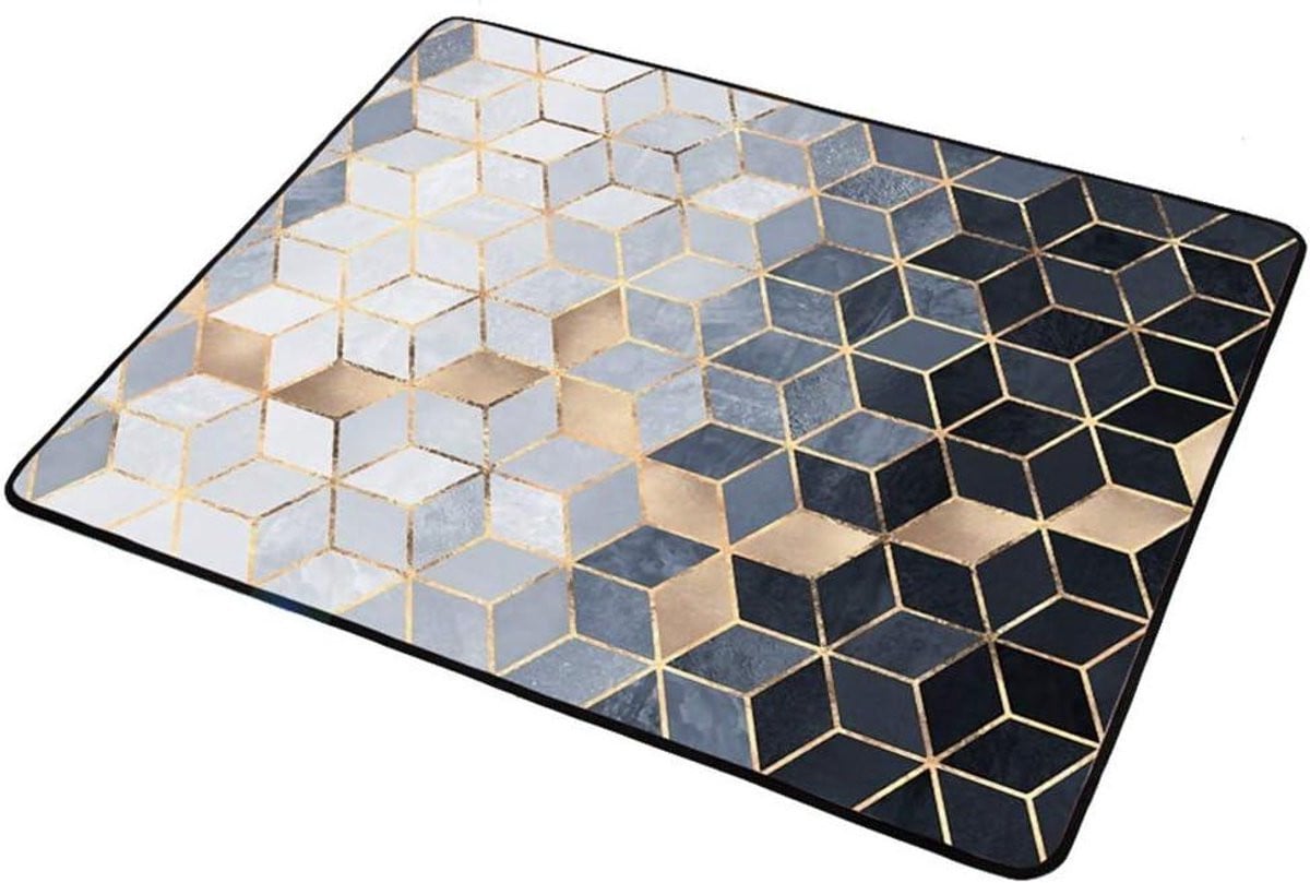 ZRUYI Nordic Outdoor en Indoor Deurmat voor Entree en Badkamer, 100 x 120 cm, Kleur D