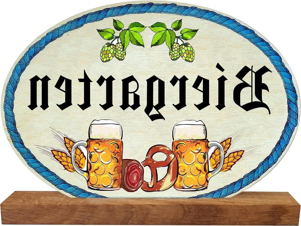 Houten Decoratie Bord Tafelstandaard van Massief Hout - Breedte: 20 cm