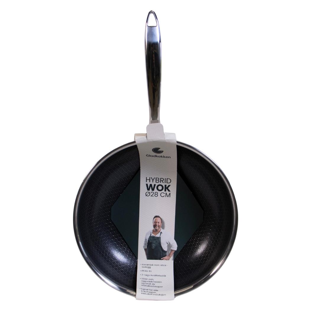 Gladkokken - Hybrid Wok - 28 cm (Aluminium, Edelstahl) (1300464)