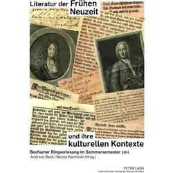 Literatur der Frühen Neuzeit und ihre kulturellen Kontexte, Fachbücher
