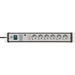 BRENNENSTUHL Premium-Line, 6-fach, 1.8m, Überspannungsschutz, schwarz/grau