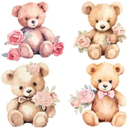 WANDAUFKLEBER 130x167cm - Teddybären