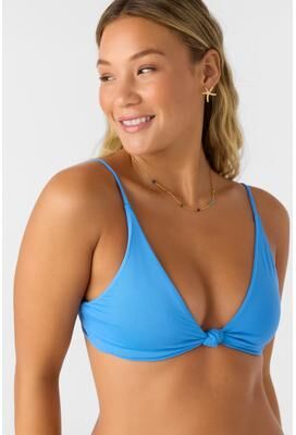 O'Neill s Saltwater Solids Pismo Bralette Bikini Top in Regatta, Elastane/Polyamide