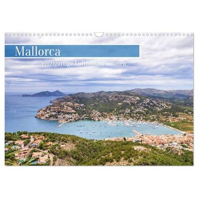 Mallorca - einzigartige Luftbildaufnahmen (Wandkalender 2027 DIN A3 quer), CALVENDO Monatskalender