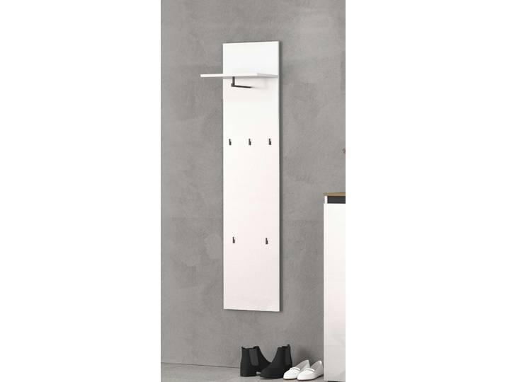 Garderobenpaneel HOME AFFAIRE Wandpaneel ZIPPO mit 5 Haken und Hutablage, zur Wandmontage , weiss (weiß hochglanz), B:40cm H:170cm T:26cm, Holzwerkstoff, Garderobenpaneele, Garderobenpaneel, Wandpaneel, Hochglanz lackiert, Made in Italy, B/H: 40/170 cm