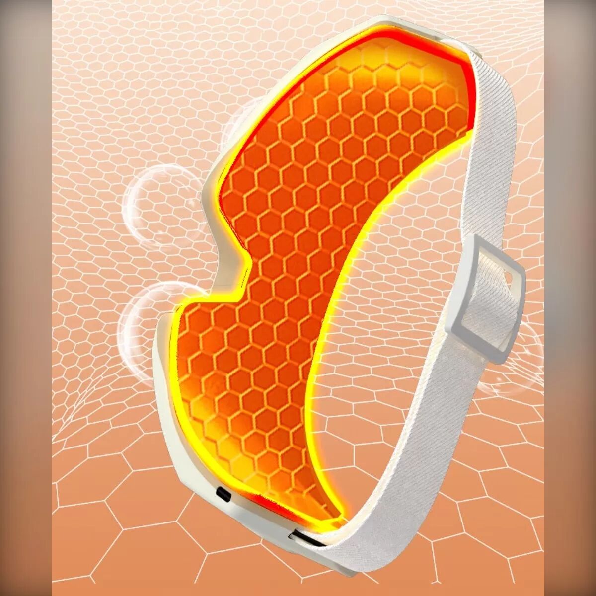 INF Wärme-Augenmassagegerät mit Bluetooth-Musik, 6 Modi, Doppel-Luftkissen, Klappbar, Wiederaufladbar 1200mAh
