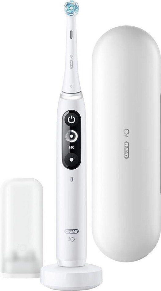 Oral-B iO 4210201362982, Erwachsener, Rotierende Zahnbürste, Tägliche Pflege, Tiefenreinigung, Zahnfleischpflege, Sensibel, Whitening, Weiß, Weiß, Rund