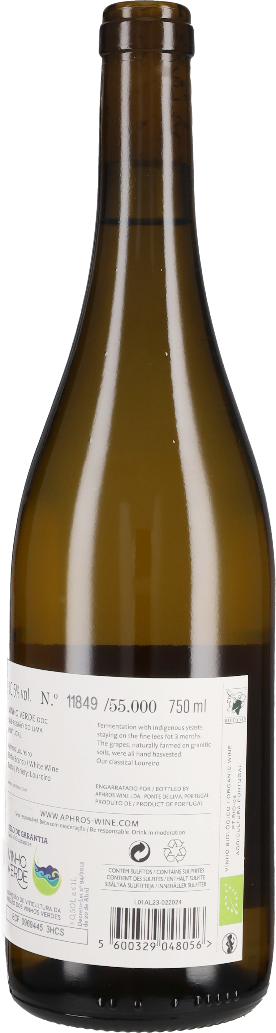 Vinho Verde Loureiro Aphros Wine 2023