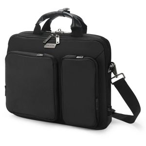 Dicota Laptoptasche Slim Case SEVEN, schwarz, wasserabweisend, recyceltes PET, bis 14 Zoll