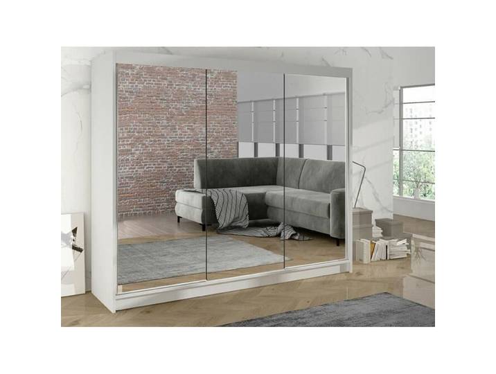Armoire - Atlanta - Atlanta 161 - Blanc - Glissement - Miroir