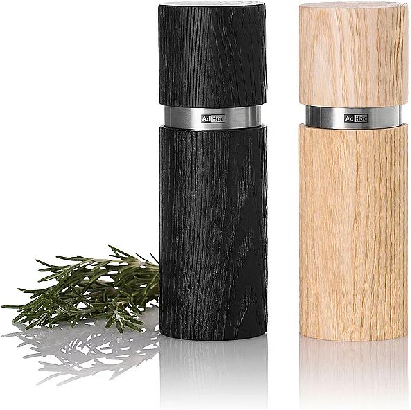 ADHOC Salz- und Pfeffermühlen Set 2-teilig 13cm TEXTURA Esche braun B