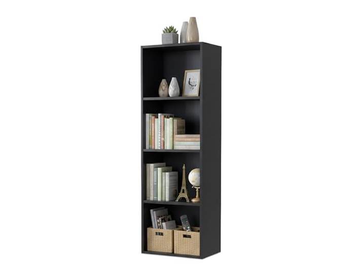 Relaxdays Bücherregal, mehrere Fächer, Buchregal Würfel, offenes Standregal für Wohnzimmer, Größenwahl, Farbwahl