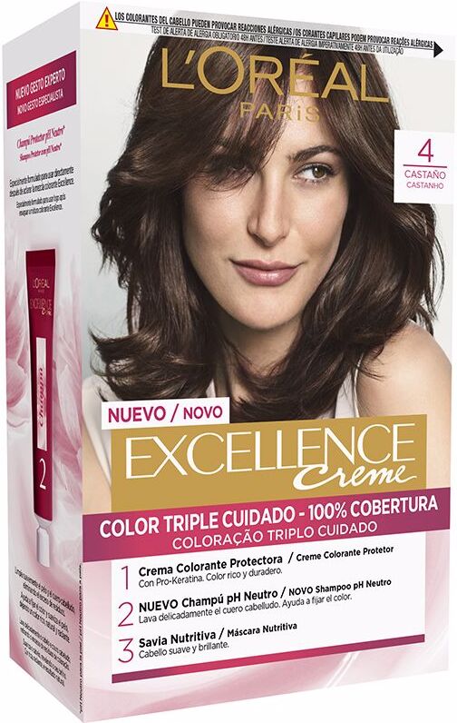 L'Oréal París Excellence Creme tinte #4 castaño