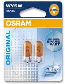 Osram Glühlampe, Positions-/begrenzungsleuchte Wy5w Original 5w (2 Stk.) 2827na02b