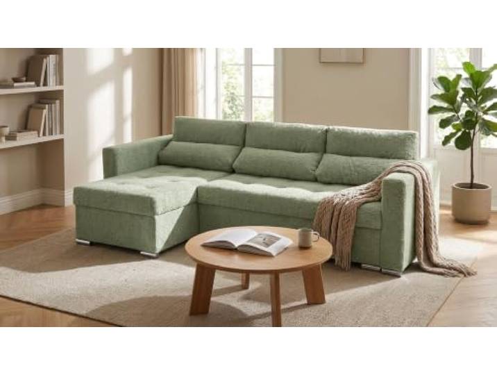 Family Meble Ecksofa Varius Angel mit Schlaffunktion und 2 Bettkästen, Ecke Links oder rechts montierbar – Variante Angelo Angel 13