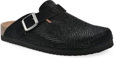 Women's Bellamy Footbeds Clog by White Mountain in Black Suede (Size 6 M)