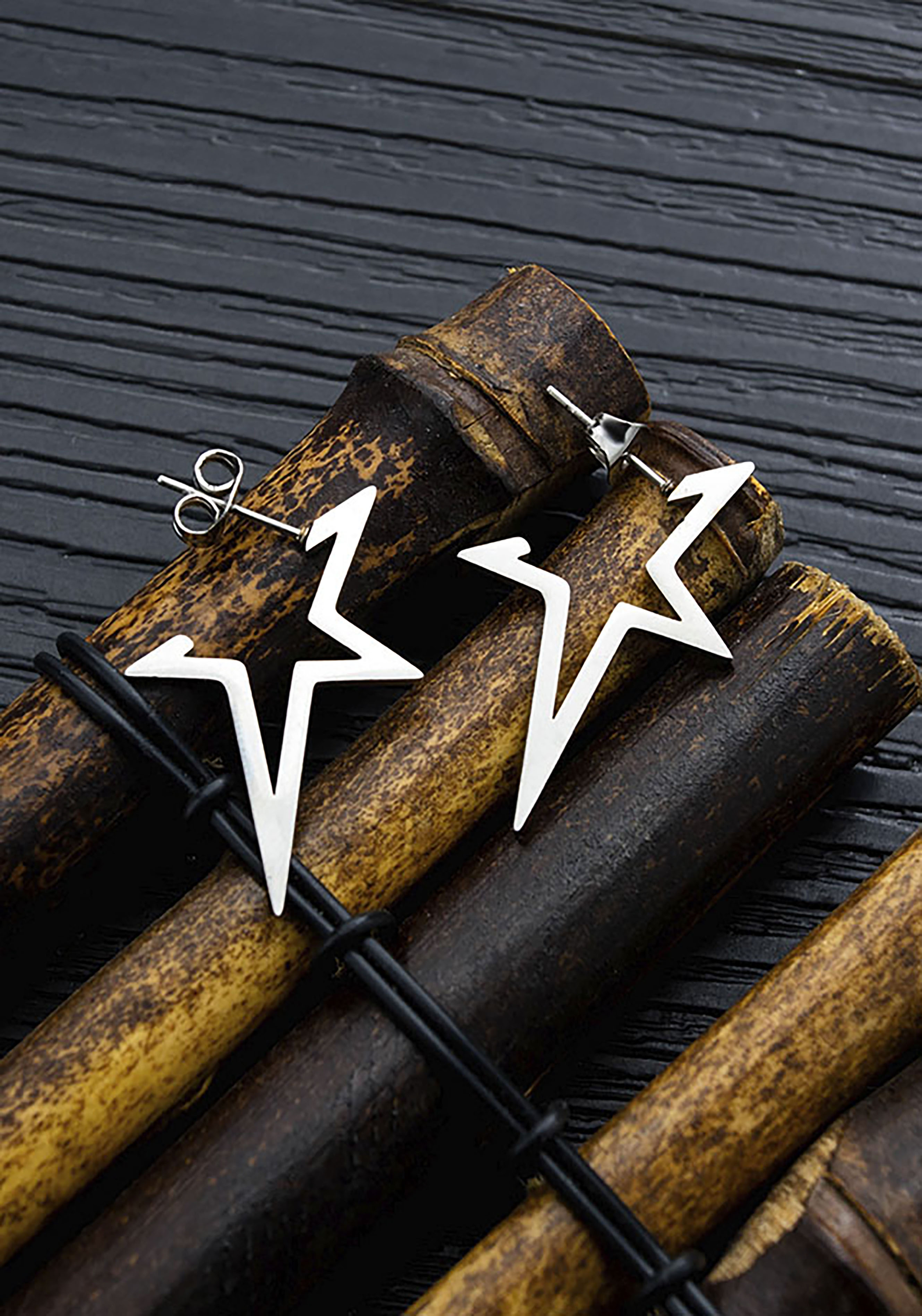 Paar Ohrstecker FIRETTI "Schmuck Geschenk Ohrschmuck Star", silber (edelstahlfarben), Ohrringe, Damen, Edelstahl, Paar Ohrstecker edelstahlfarben Edelstahl