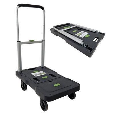 Baumarktplus Plattformwagen klappbar 150 kg leicht mobil Transportwagen für Einkäufe Umzug Rollwagen