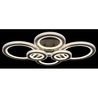 GLOBO LIGHTING LED Deckenleuchte "KORA", weiß (schwarz), Leuchten, Deckenlampe/schwarz/anthrazit/Kunststoffkristalle, LED Deckenleuchte