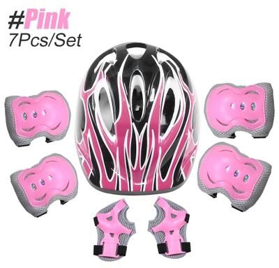 Useful Little Things 6 Piece Multi Sport Protective Gear Set (Knee Pads, Elbow Pads, & Wrist Guards) pink Set