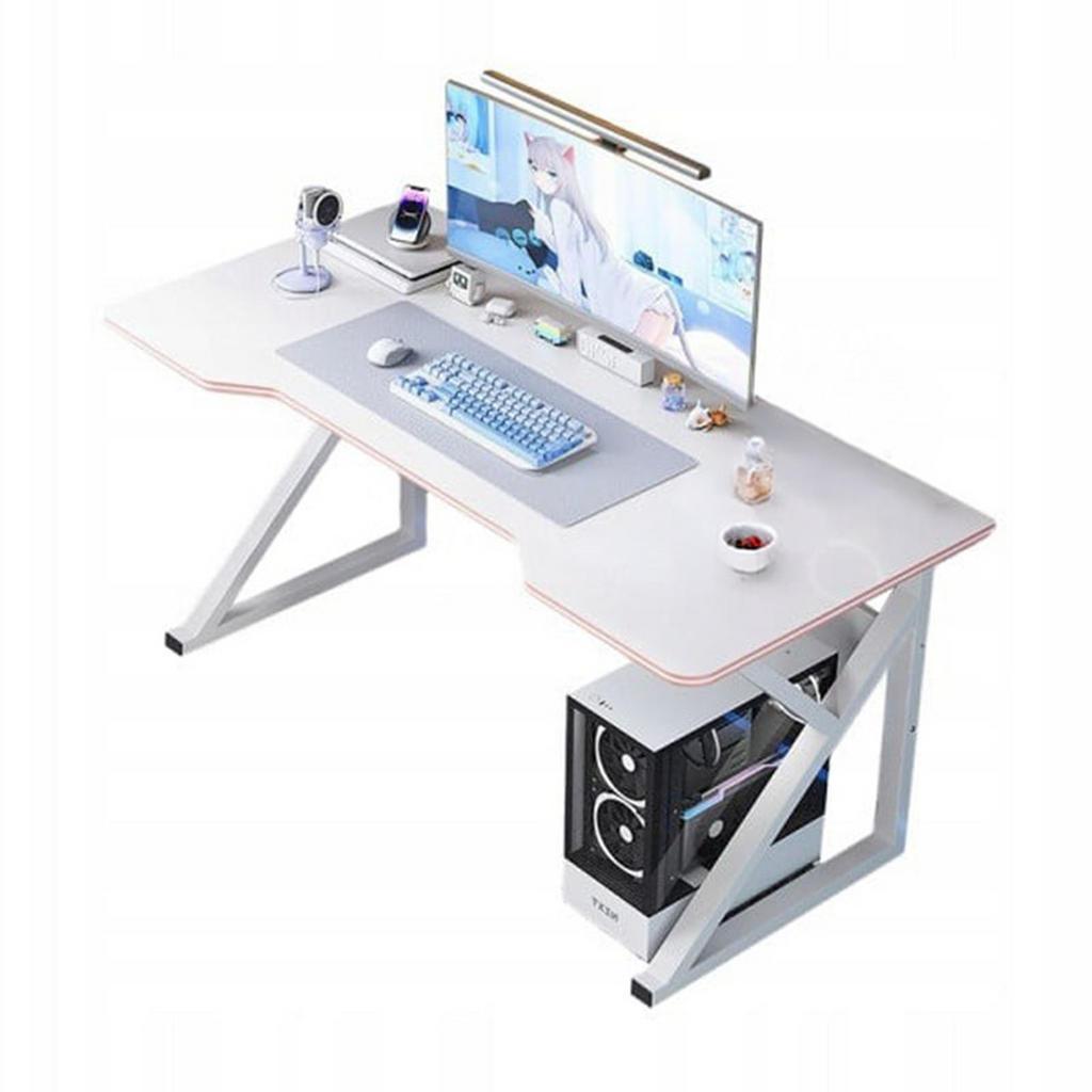 Schreibtisch,, Weiß, Holzwerkstoff, 120x73x60 cm, Arbeitszimmer, Schreibtische, Bürotische