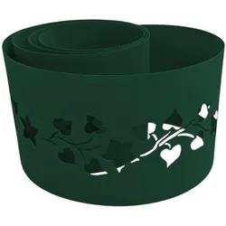 zaun|zu® Sichtschutzstreifen PREMIUM Dekor Floral #2 Sichtschutz Grün 2,55m