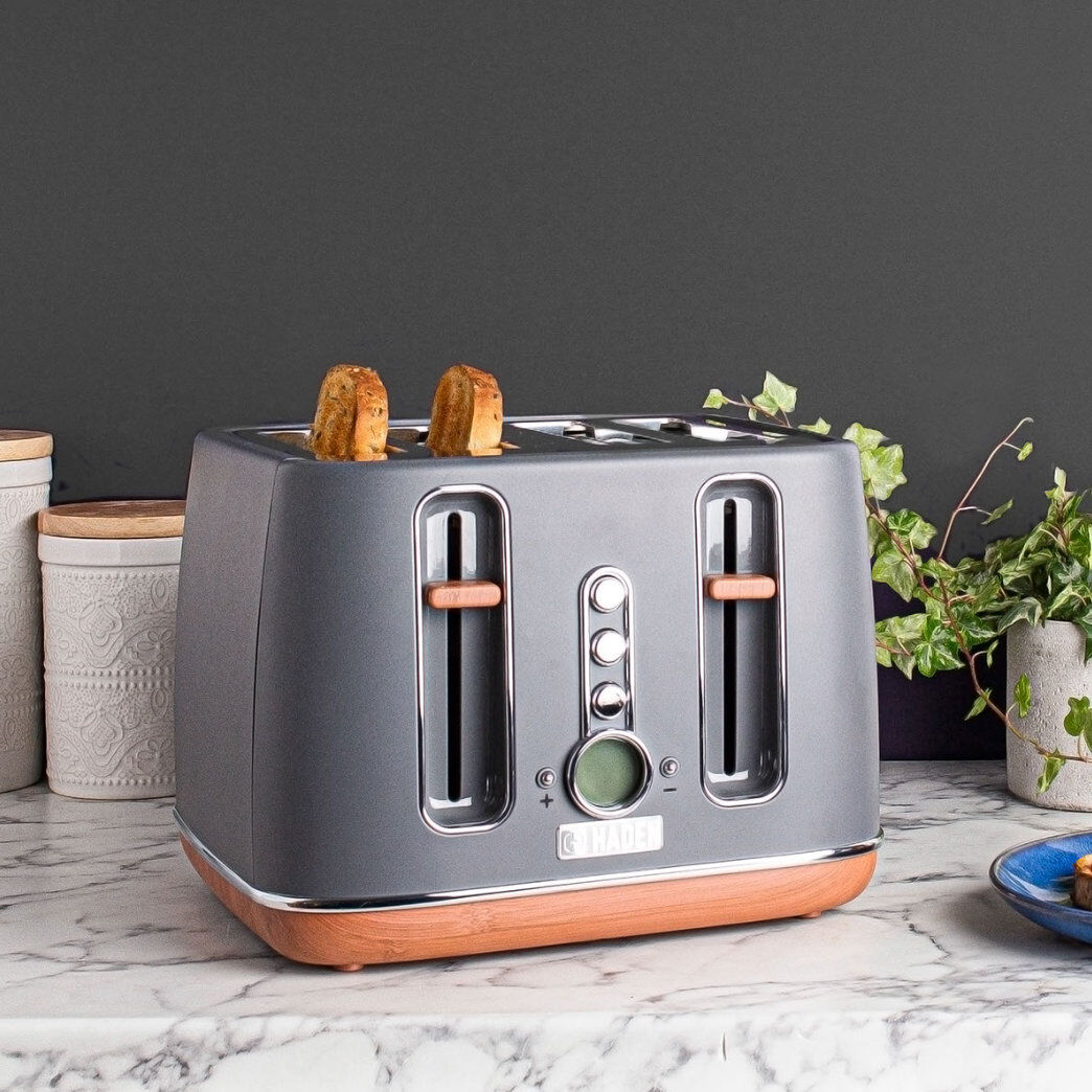 HADEN Dorchester Toaster Pebble Grey 4 - Slice