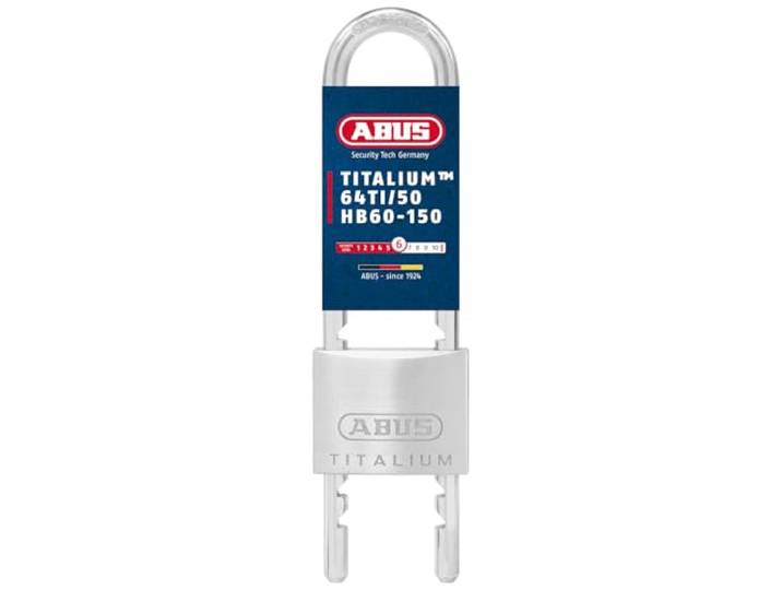 ABUS Hangslot Titalium 64TI/50HB60-150 - Verstelbare Beugel, Aluminium