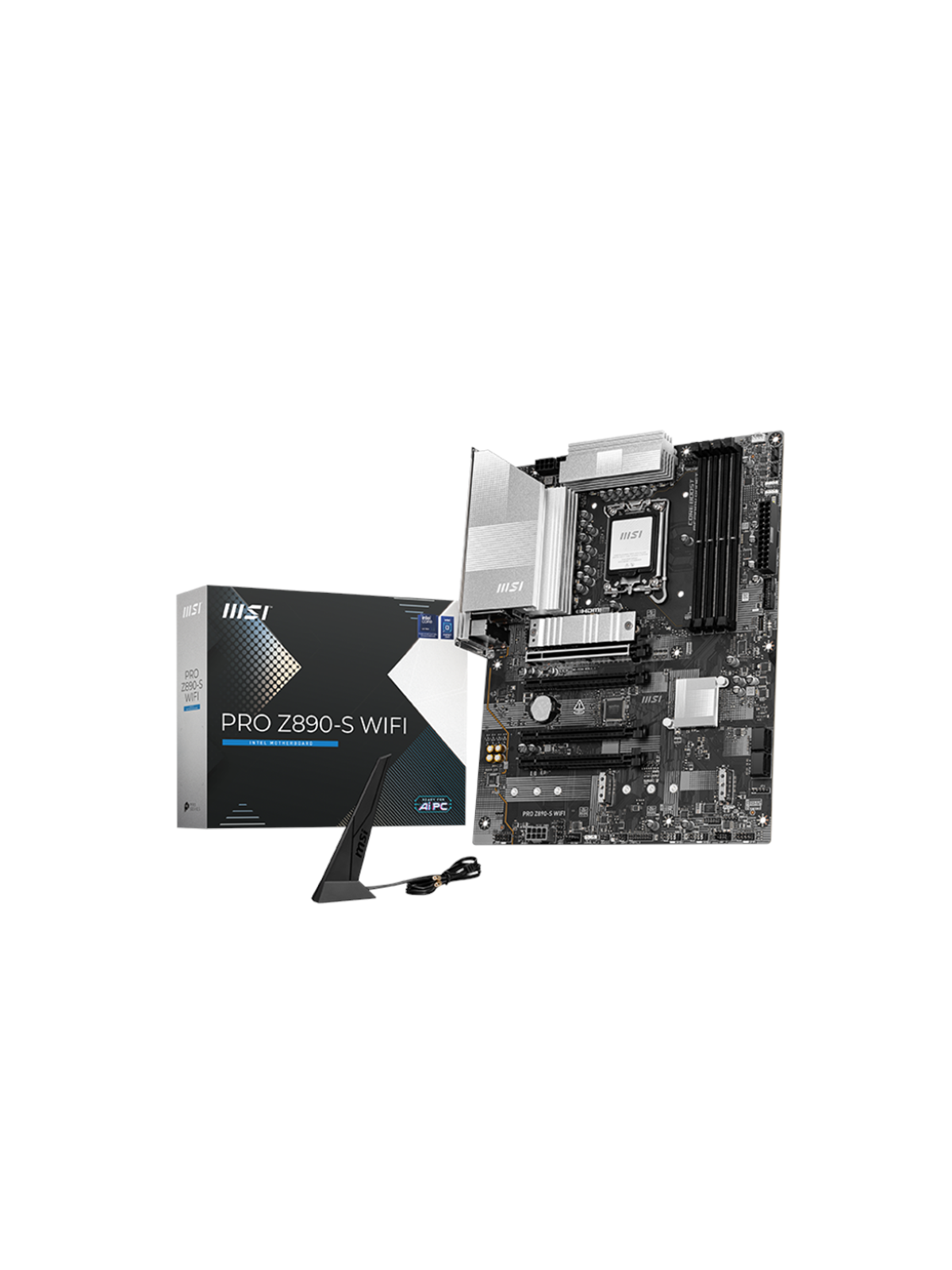 MSI PRO Z890-S WIFI Mainboard - Intel Z890 - Intel LGA1851 - DDR5 RAM - ATX