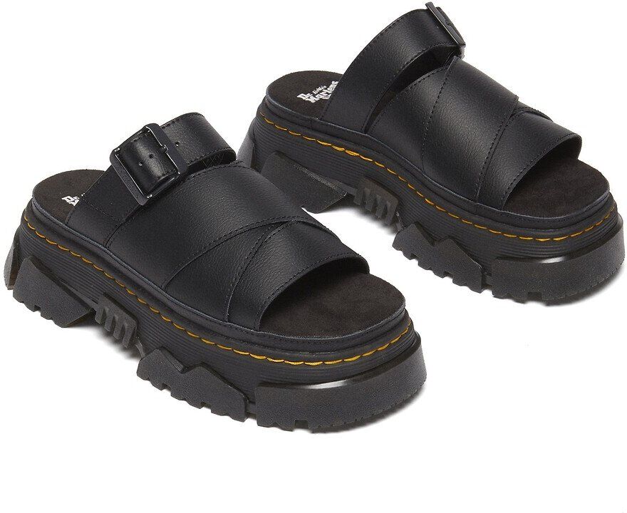 DR. MARTENS Mules plateformes Mattison en cuir Athena