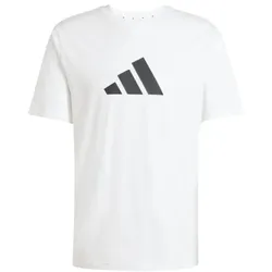 adidas Icons 3 Bar Logo T-Shirt Herren - weiß/schwarz - M