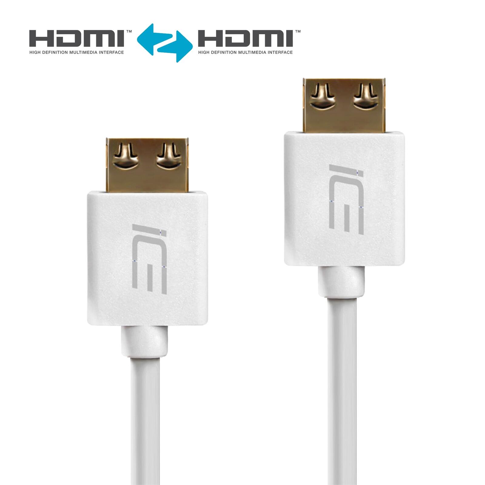 ICE Cable - HDMI Kabel S2 Serie, 15,0m, weiß ICE-HDMI-S2-150