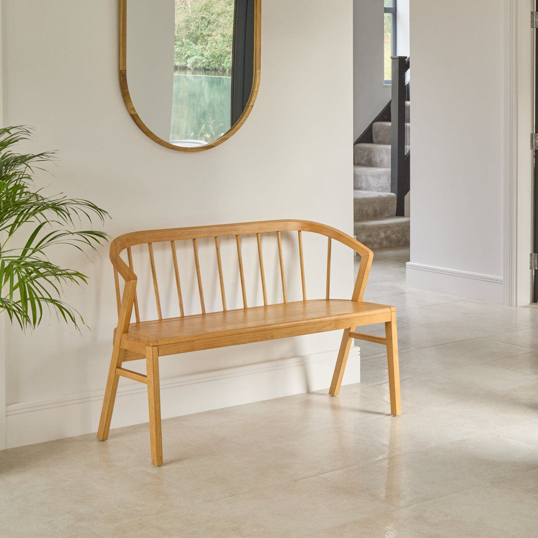Corrigan Studio 3 Seater Bench - Beige 81cm H X 120cm W X 51cm D