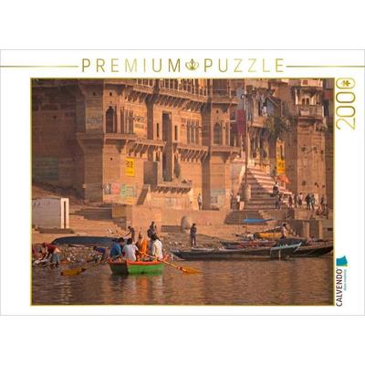 CALVENDO Puzzle Indien - Varanasi 2000 Teile Puzzle quer | 2000 Teile Lege-Größe 90 × 67 cm Foto-Puzzle für glückliche Stunden