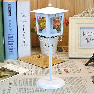 Inspired Deals Vintage Candle Holder Retro Iron Lantern Candle Holder For Wedding Table Centerpiece & Rustic Home Decor white