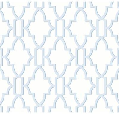 Lillian August Luxe Haven Coastal Lattice Peel and Stick Wallpaper