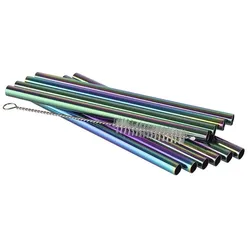 APS Trinkhalme/Strohhalme 11er SetØ 8 mm, Länge: 15 cm